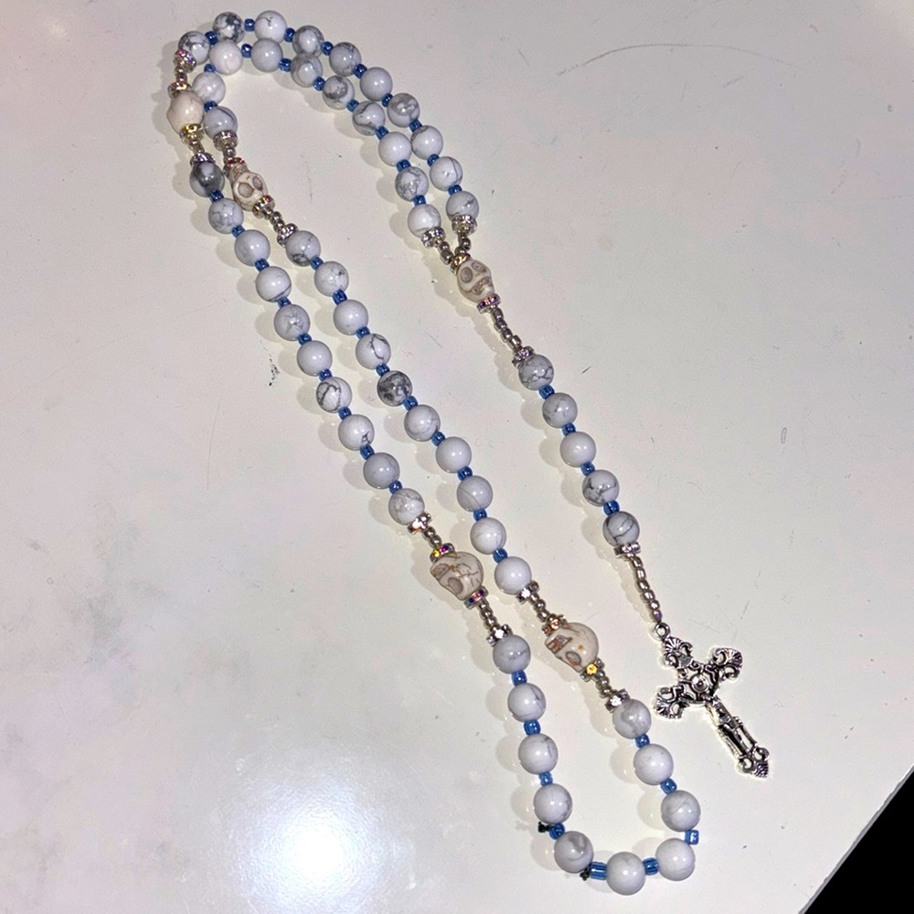 Howlite unique rosary